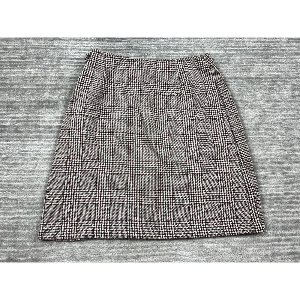 Penny Ross Originals Skirt Womens 11-12 Brown Plaid A-Line Vintage Made in Japan